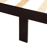 Wood Platform Bed Twin Bed with Headboard and Footboard WF191767AAP