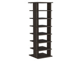 Shoe Rack, Gray Walnut, 7 Shelves B097P369416