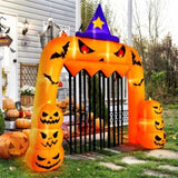 10.4x11.6ft Giant Halloween Inflatable Pumpkin Arch - 7 LED Lights, Built-in Blower for Easy 37333632