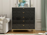 Wooden 5-Drawer Storage Cabinet Table T3609P482849