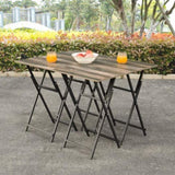 No Assembly Required TV Trays for Eating Set of 4 with Stand,Folding Snack Tray Table Set,Folding TV W2167P164302