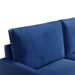 ZUN 69” Modern Decor Upholstered Sofa Furniture, Wide Velvet Fabric Loveseat Couch, Solid Wooden Frame B082111399