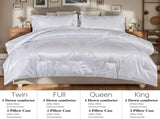 1 PC luxury satin microfiber bedding set, double-sided jacquard pattern, machine washable, OKO-100 41376325