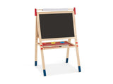 3-in-1 Kids Art Easel - Double-Sided Magnetic BoardPaper Roll, 26 Letter Magnets, Multicolor 82473868