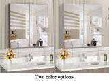 32*28Medicine Cabinet with Mirror for Bathroom, Wall Mounted Bathroom Mirror with Storage, W708P421793