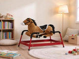 Spring Rocking Horse for Kids 3 Years, Plush Ride Horse with Neighing Sounds, Brown Animal Ride 65558702
