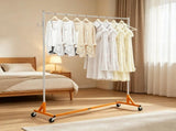 Z Rack, Industrial Grade Z Base Garment Rack, Heavy Duty Clothing Rack with Lockable Casters, for 13607242