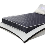 6-inch waterproof high-density foam mattress with navy blue diamond-quilted breathable fabric. B347P345027