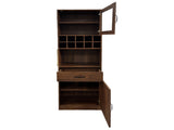 Kitchen pantry cabinet with multi-functional pull-out multi-tier storage shelf,Farmhouse Storage W331P425810