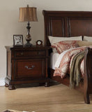 Traditional Formal Look Cherry Finish 1pc Nightstand Storage Space Bedside Table Plywood Veneer B01149999