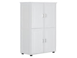 Tall and Wide Bathroom Floor Storage Cabinet, Bathroom Storage Unit, Freestanding Cabinet with 4 86567024