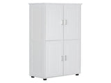 Tall and Wide Bathroom Floor Storage Cabinet, Bathroom Storage Unit, Freestanding Cabinet with 4 86567024