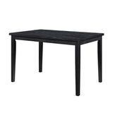 ZUN Black Finish Dining Table Casual Style Dining Room Wooden Furniture 1pc Modern Dinette B011125790