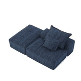 Modern Oversized Modular Sectional Sofa,Sparkling Chenille Fabric Soft Cushion Sofa with 2 W1885P298465