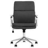 ZUN Black Height Adjustable Rolling Office Chair B062P153791