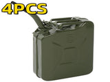 4 PCS 20L Portable American Fuel Oil Petrol Diesel Storage Can Army Green 00046520
