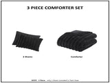 Ultrasoft Faux Fur Ribbed Comforter Set Full/Queen B035P294134