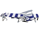63*65*82cm Short Oxford Cloth Silver White Aluminum Tube Bearing 100kg Beach 13257438
