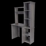 Versalles Writintg Desk, Two Superior Shelves, Five Cubbies -Smokey Oak B20092003