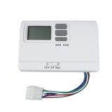Wall Mount Thermostat for Cooling Heating Battery Powered HVAC System Push Button App Controlled 32115687
