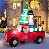 8ft Inflatable Santa Car Decor - Built-in LED Lights, Christmas TreeSnowmenPenguin, Colorful 19474685