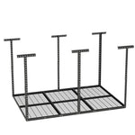 ZUN 4 ft. x 6 ft. Overhead Garage Storage Rack Heavy Duty Metal Garage Ceiling Storage Racks 77090397