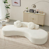 105.5''Curved Sofa, Modern Minimalist Sofa, Cloud Couch Sofa 3-4 W2108P196834