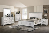 ZUN Clelane Wood Bedroom 6 piece Set with Shiplap Panel King Bed, Dresser, Mirror, Two Nightstands, and T2574P204501