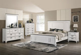 Clelane Wood Bedroom 5 piece Set with Shiplap Panel King Bed, Dresser, Mirror, Nightstand, and Chest T2574P204503