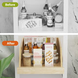 Pull Out Cabinet Organizer High Drawer 16" W x 21" D Hard Close Wood Slide Out Shelves Cabinet T3210P277232