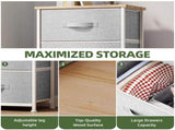 4 Drawer Dresser Fabric Chest of Drawers Furniture Storage Organizer for Living Room,,Hallway, Light 16841508