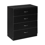 ZUN [FCH] Modern Simple 4-Drawer Dresser Black 67789972