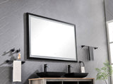 72 x 48 Inch LED Bathroom Mirror with Aluminum Frame, Wall Mounted Vanity Mirror, Anti-Fog, Memory, W2287P279142