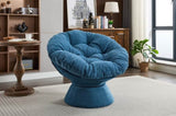 Oversized Swivel Accent Chair, 360 Swivel Barrel Chair, Papasan Chair for Living Room Bedroom W1752P172298