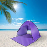 Pop Up Beach Tent Sun Shade Shelter Anti-UV Automatic Waterproof Tent Canopy for 2/3 Man w/ Net 47048800