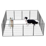 ZUN Dog Playpen Outdoor, 16 Panels Dog Pen 40" Height Dog Fence Exercise Pen with Doors for W1422112801