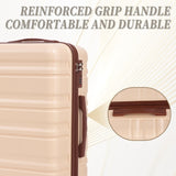 3 in 1 20"/24"/28" 3 pcs/set in ABS Spinner Wheel Luggage, Carry on Suitcase, Matching Color, 80795669