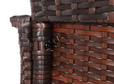2pcs High Bar Chair Brown Gradient 57518377