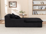 Right Armrest Chaise Lounge Chair Upholstered Sofa Bed No Assembly Required,Oversized Sleeper Chair W1170P333284