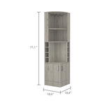 Seattle Bar Cabinet, Eight Bottle Cubbies, Two Large Open Shelves B128P176129