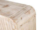 59'' Farmhouse Curved Vintage Storage Sideboard with Large Wooden Handles, Vertical Wood Grain W1445P214051