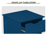 4-Drawer Painted MDF Bathroom Cabinet 11.82*11.82*32.29in Navy Blue 44353502