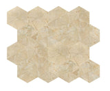 Hexagon Gold Yellow Beige Marble,natural marble, for wall,FS textured finished, 3D fluted marble, W1696P262336