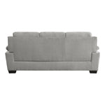 ZUN Plush Seating Comfortable Sofa 1pc Gray Textured Fabric Channel Tufting Solid Wood Frame Modern B011P214025