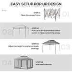 ZUN Outdoor Pop Up Canopy Gazebo （Prohibited by WalMart） 79642658