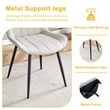 Extended Seat Cushion PU Dining Chair Set - Four Pieces,Ergonomic Design.Smooth line design,Integral W1151P245736