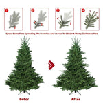 ZUN 9FT Christmas Tree Simulate Nature Advanced Materials Premium Hinged Spruce Artificial Douglas Firs W1773P203597