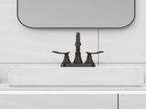 2-Handle 4-Inch Oil Rubbed Bronze Bathroom Faucet, Bathroom Vanity Sink Faucets with Pop-up Drain 81274713