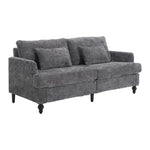 ZUN COOLMORE Mid Century Modern chenille Fabric Loveseat sofa, 2-Seat Upholstered Loveseat Sofa Modern W395P151898