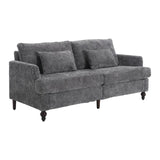 ZUN COOLMORE Mid Century Modern chenille Fabric Loveseat sofa, 2-Seat Upholstered Loveseat Sofa Modern W395P151898